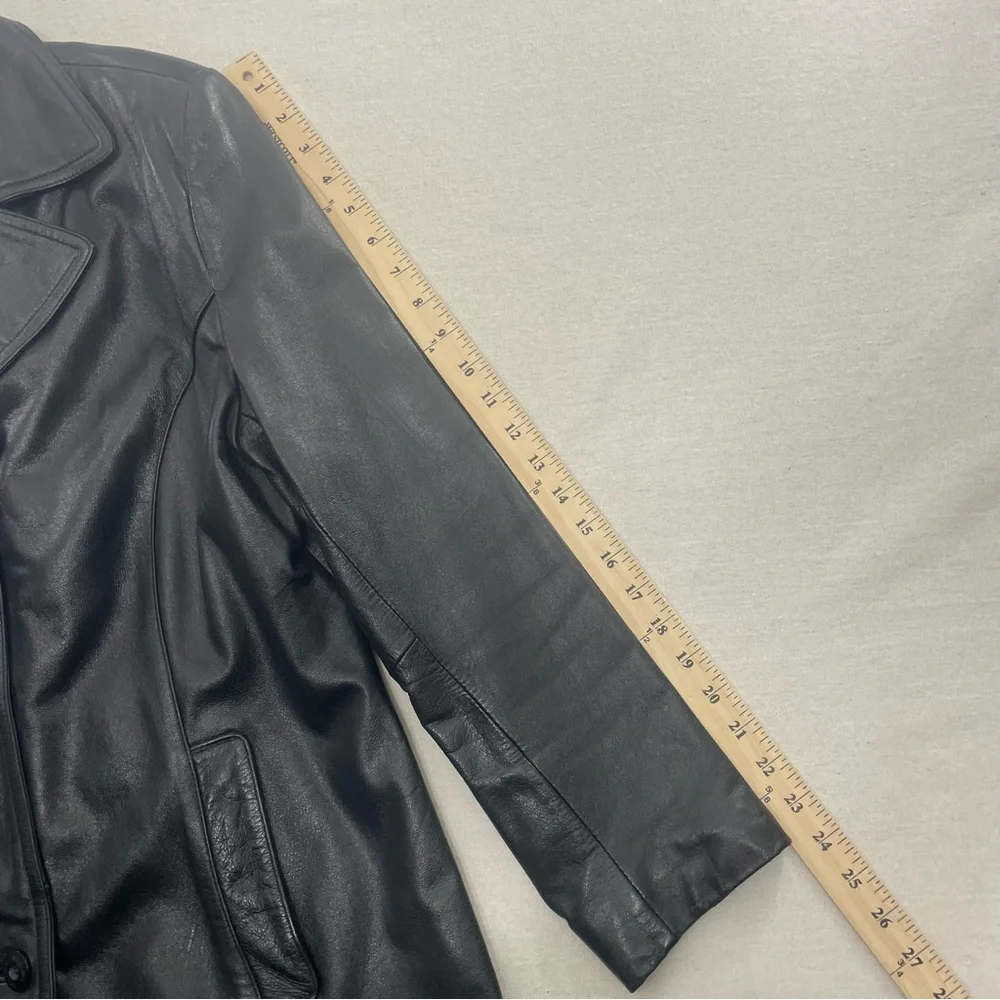 Wilsons Leather Maxima Women’s Black Leather Jacket Blazer Coat Size Large - Picture 11 of 11